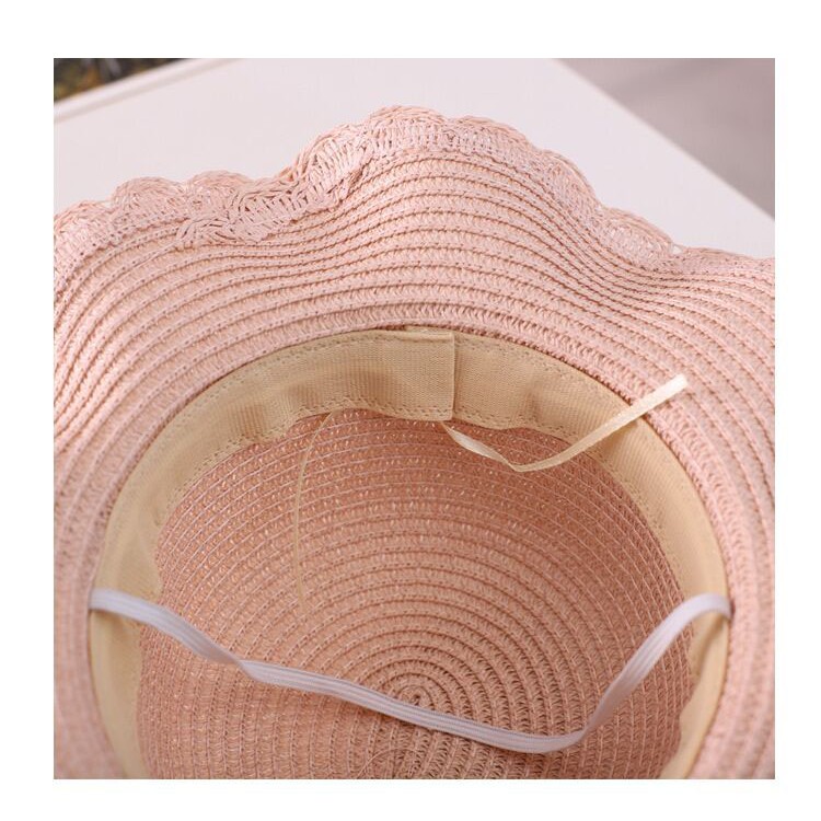 Topi Anak Pantai paketan set Tas Pantai Anak Bunga Import Pathos-5