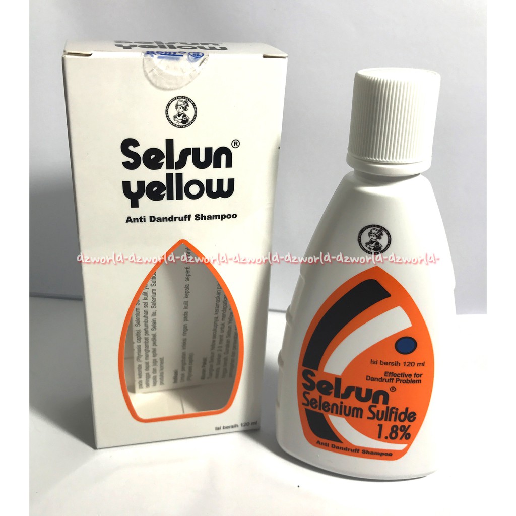 Selsun Orange 120ml Selsun Selenium Sulfide 1,8% Shampoo Ketombe Jamur Danruff  Rambut Berketombe Gatal Selsan Sel Sun