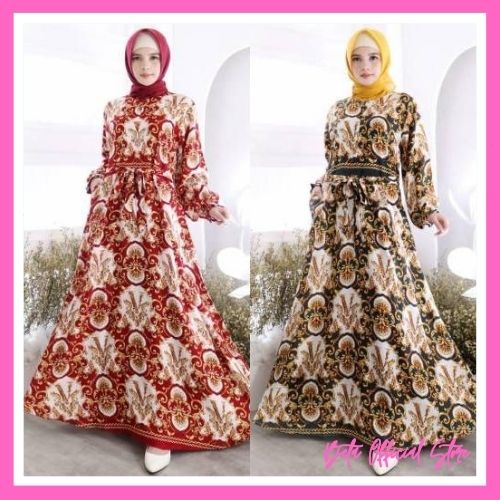 Baju Gamis Wanita Muslim Dewasa Remaja Modern Murah Trend Lebaran Terbaru 2023 Maxi Sultan ZOLLA Bus