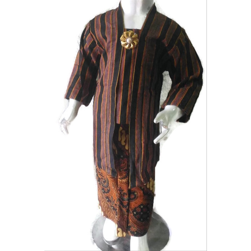 COD...!!! Setelan Kebaya Lurik Anak &amp; Jarik Instan - Ukuran Bayi 0-12 Tahun #Adat #Jawa #Tradisional