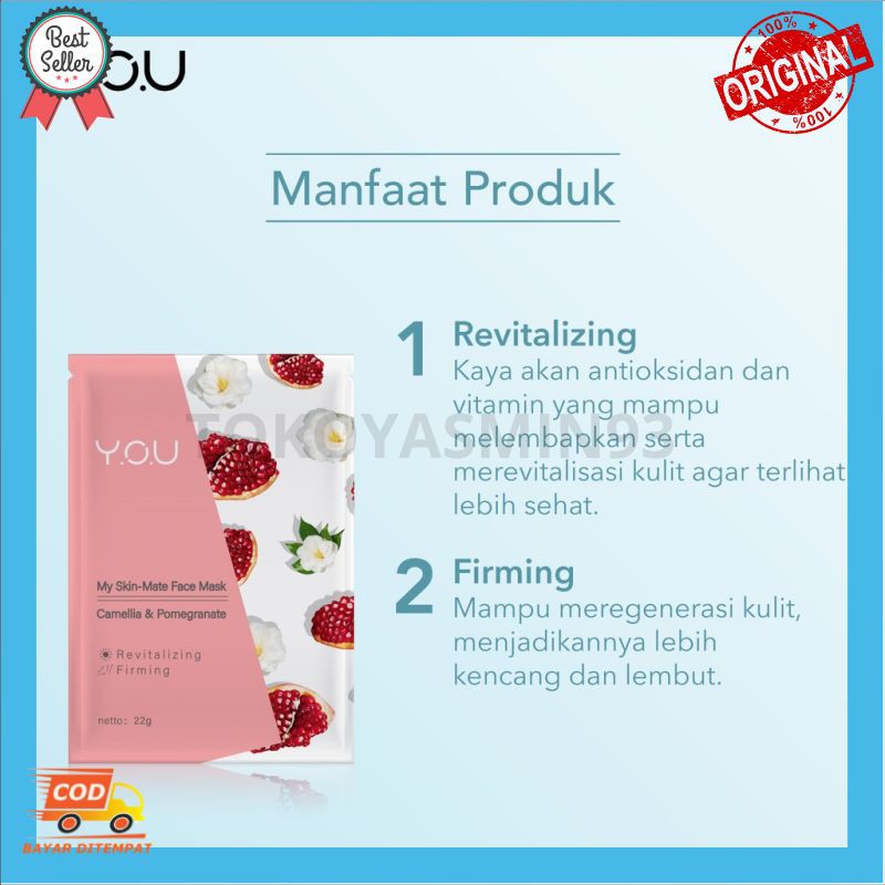 YOU My Skin Matte Face Mask Murah