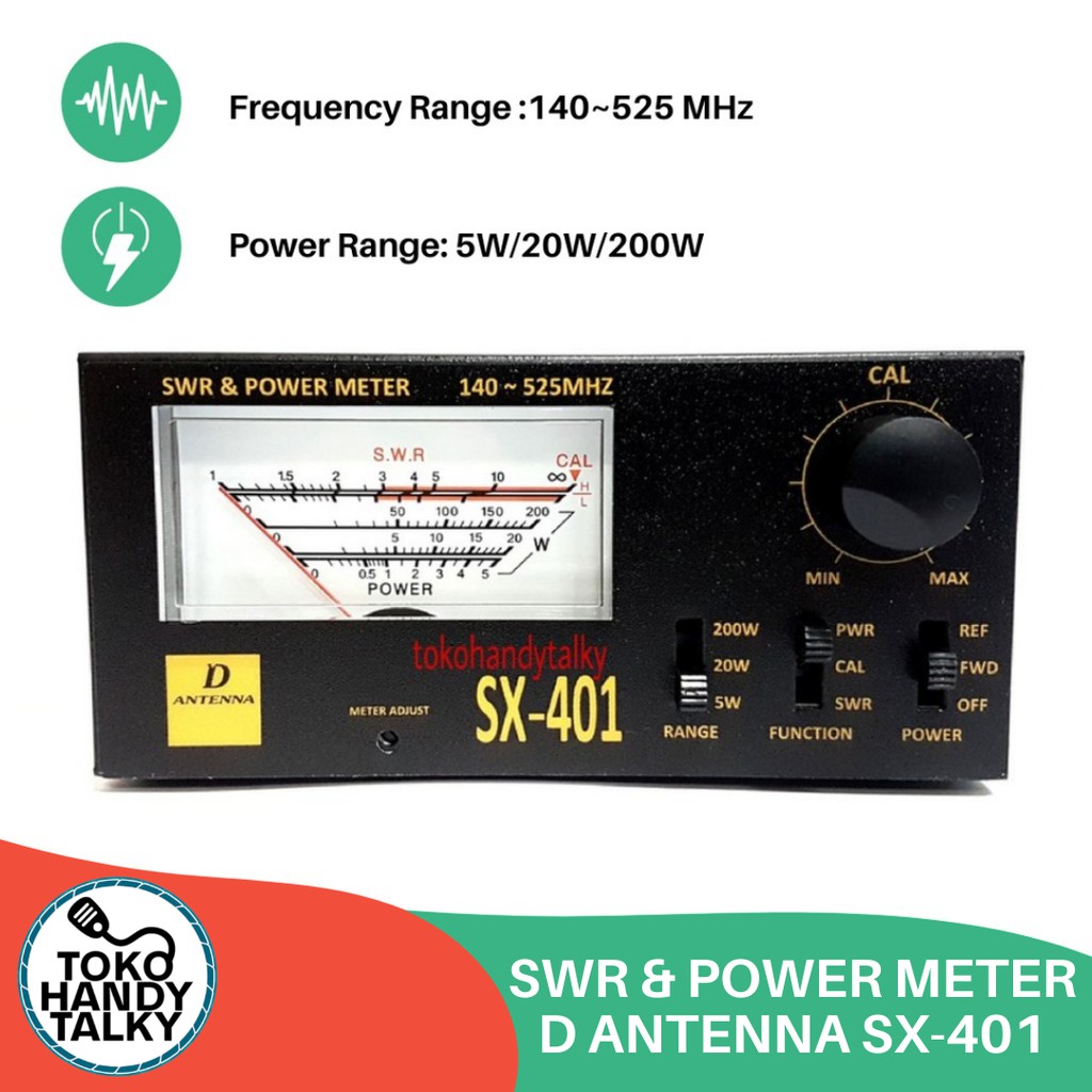 SWR &amp; POWER METER D ANTENNA SX-401 NEW