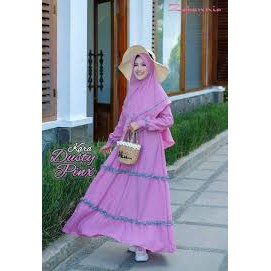 Gamis Kara Zabannia Gamis Set Hijab Wollycrepe Premium Terbaru Original