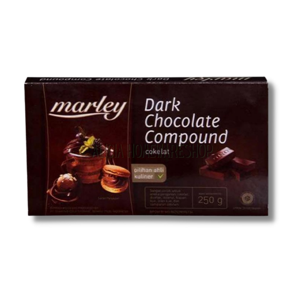 Marley Dark Chocolate Compound/Coklat Batang Marley 250 gram/pck