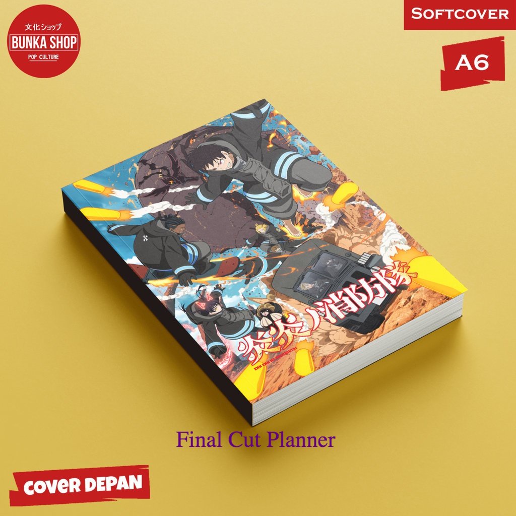 

Pocket Note Fire Force 8 Group Softcover A6 Buku Tulis Catatan Notes Agenda Planner Jurnal