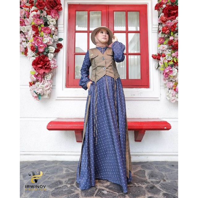 Aishara dress with vest ORI by irwinov premium