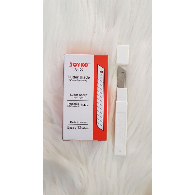 

Isi Cutter Kecil A-100 Joyko - Refill Blade Pemotong 1 Tube Isi 5 Pisau Silet