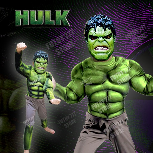  Baju  kostum anak  Hulk  Superhero Super Hero ulang tahun 