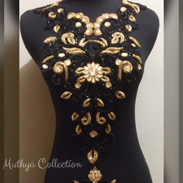 Renda Hitam Gold Full Payet