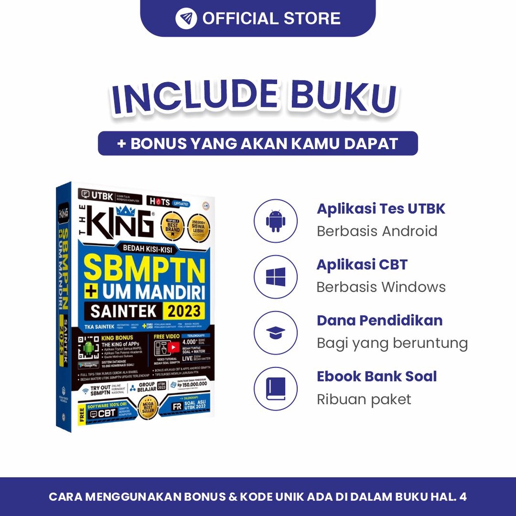 The King Buku UTBK SBMPTN UM Mandiri Saintek 2023 HOTS Terlengkap-3