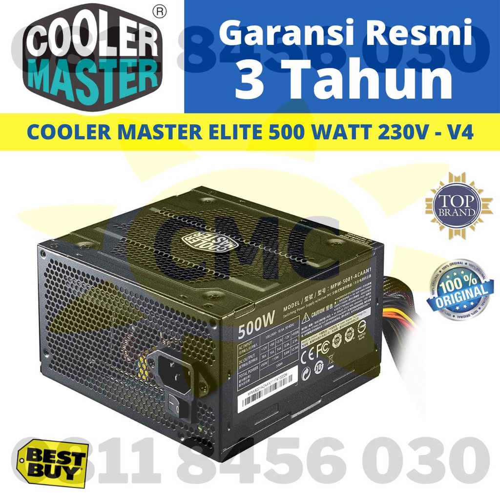 Cooler Master - ELITE 500 230V V4 500 Watt 80 Plus