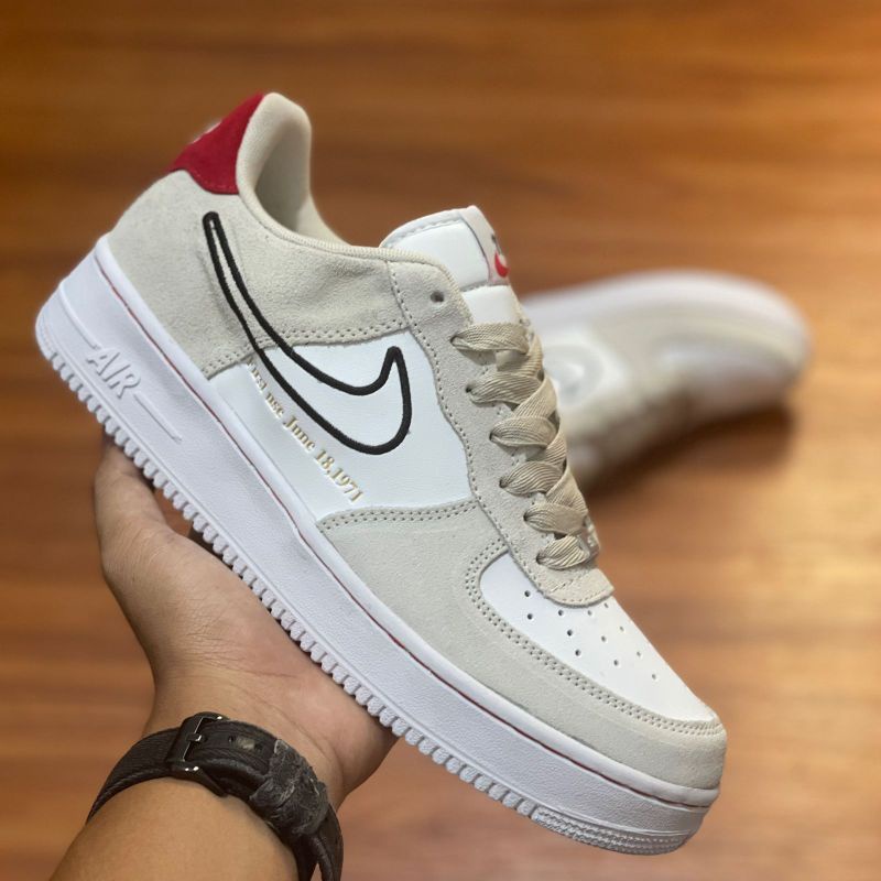 Sepatu Nk Air Force 1 '07 LV8 First Use Light Stone Premium Original BNIB Full Tag