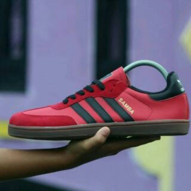 Sepatu vietnam Adidas samba red ultra casual