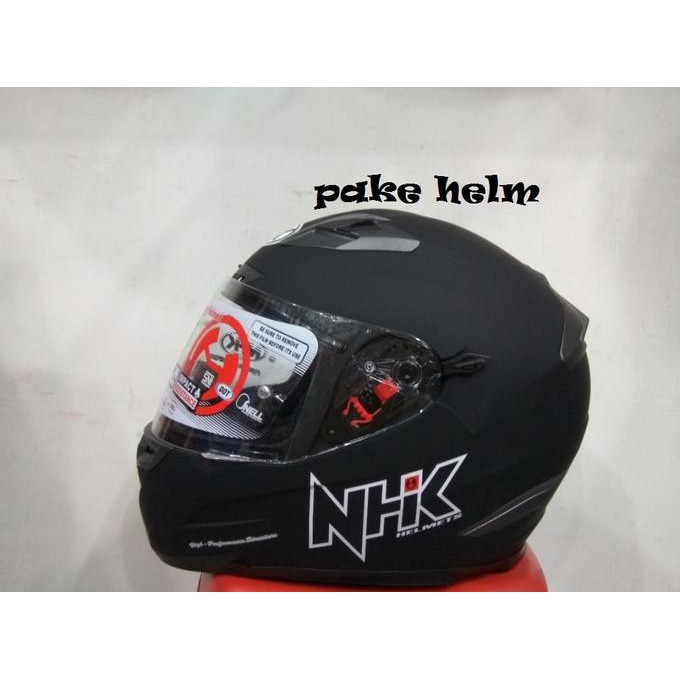 HELM NHK RX 9 SOLID HITAM DOFF FULL FACE RX9