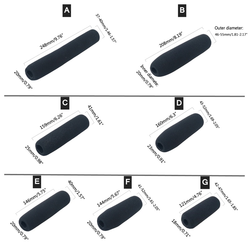 Cre Density Lebih Tinggi Spons Hitam Busa Spons Interview Mikrofon Kaca Depan Shrinkage Sponge Cover Handheld Panggung Mic Windscree