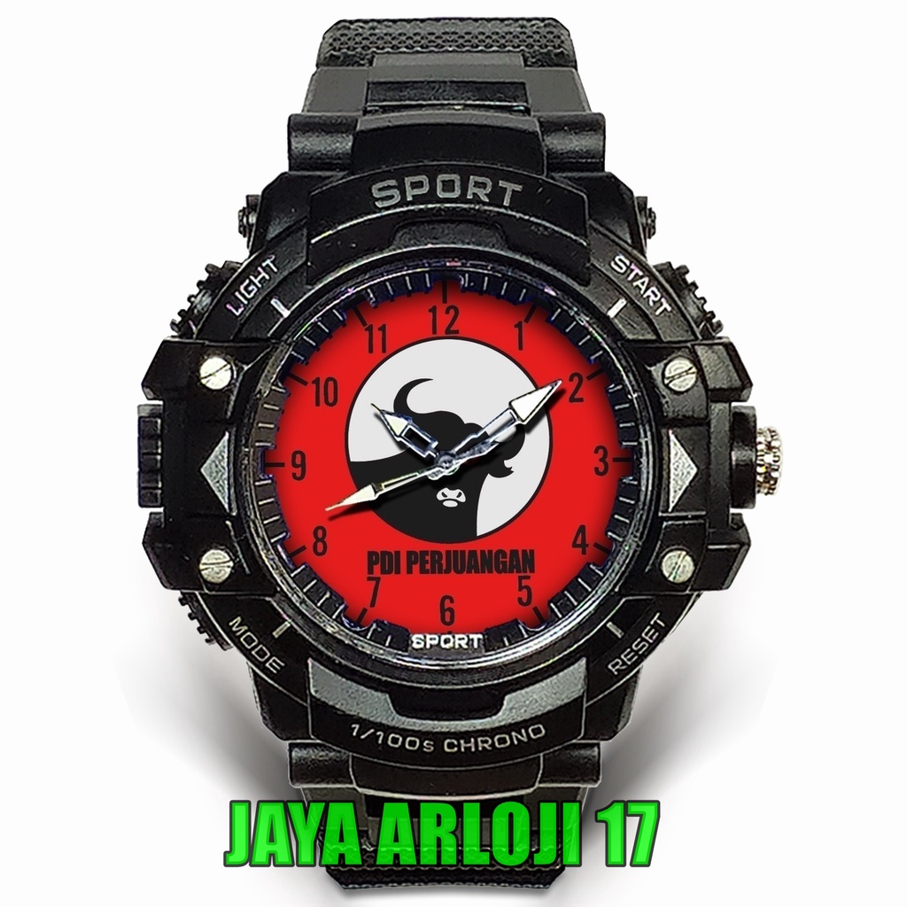(Istimewa) JamTangan Custom PDI PERJUANGAN - 04 (Nice)