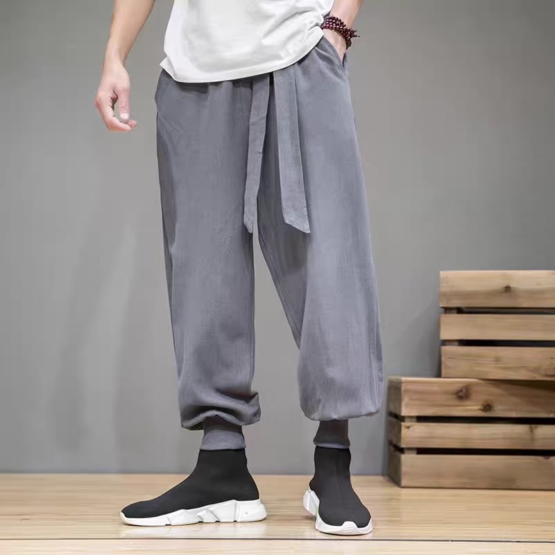 CELANA HAREM JOGGER LINEN IMPORT PRIA JEPANG HARAJUKU BIG SIZE M-5XL JY17 ORIGINAL