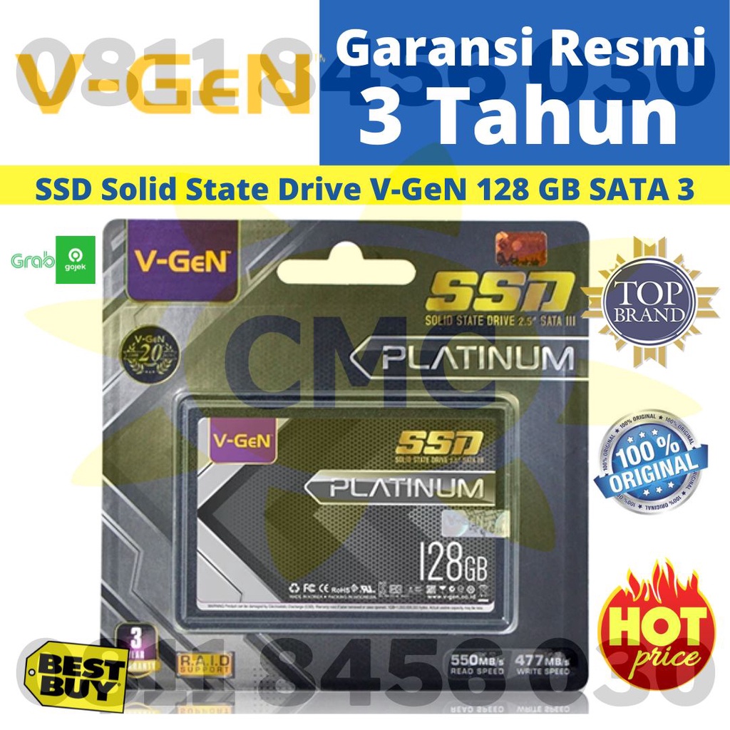 SSD Solid State Drive V-GeN 128GB SATA 3 SSD SATA III VGEN