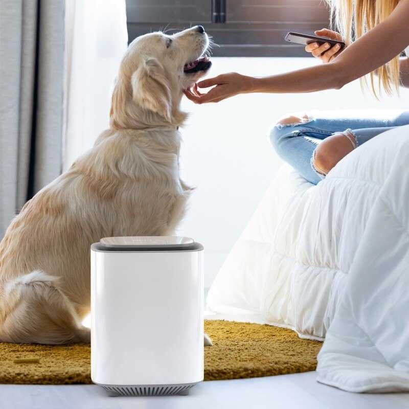 Pembersih Udara Penyegar Penjernih Air Purifier Smart LED FilterKarbon