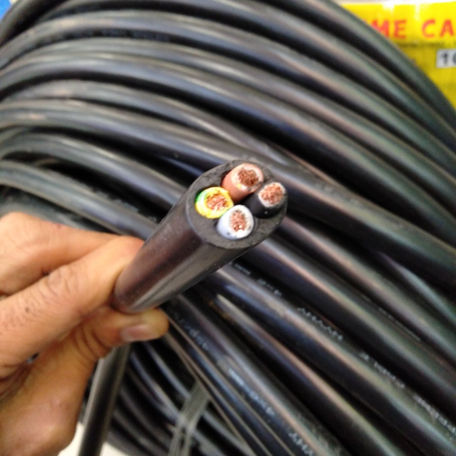 KABEL SERABUT SUPREME NYMHY/NYYHY 4X6MM PER MTR (HITAM/PUTIH)