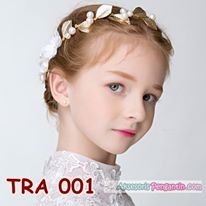 Crown Tiara Pesta Emas Anak l Aksesoris Rambut Anak Wanita - TRA 001