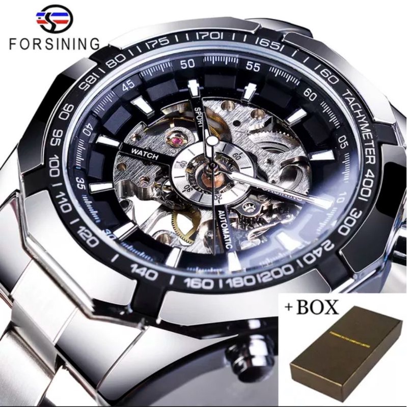 Premium (RRW) Jam Tangan Pria Automatic Forsining 238 Original Mechanical Transparan Distributor
