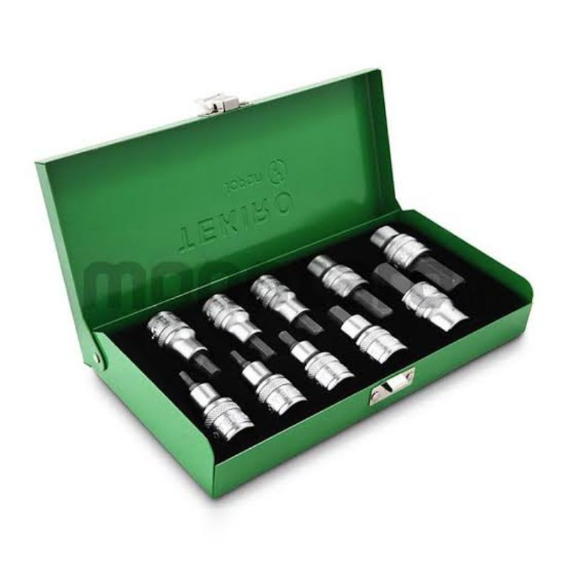 Kunci Hex Bit Socket Set 1/2 10 Pcs TEKIRO | Sok model L - Shok Sock