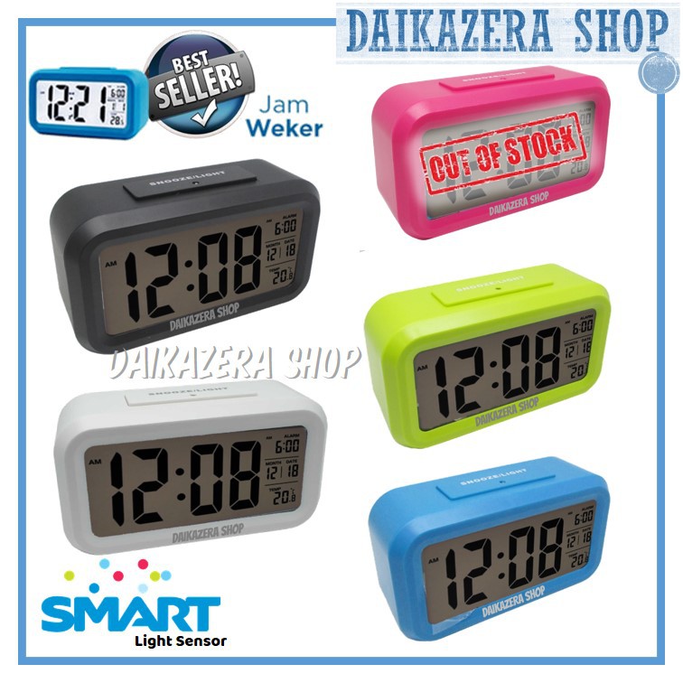 Jam Meja Digital / Jam Weker / Jam Pintar / Alarm Digital Desktop Smart Clock