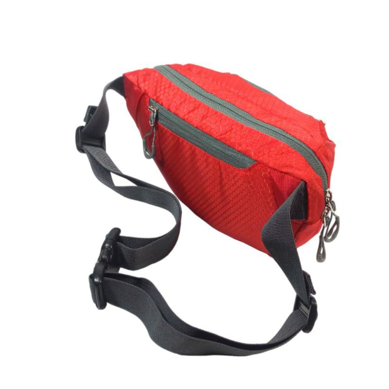 Waistbag Kasual Outdoor / Tas Selempang Kasual Pria Light Red | ABIGADU