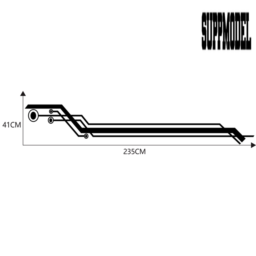 2pcs Stiker Mobil Motif Tulisan Noshrinking Untuk SUV