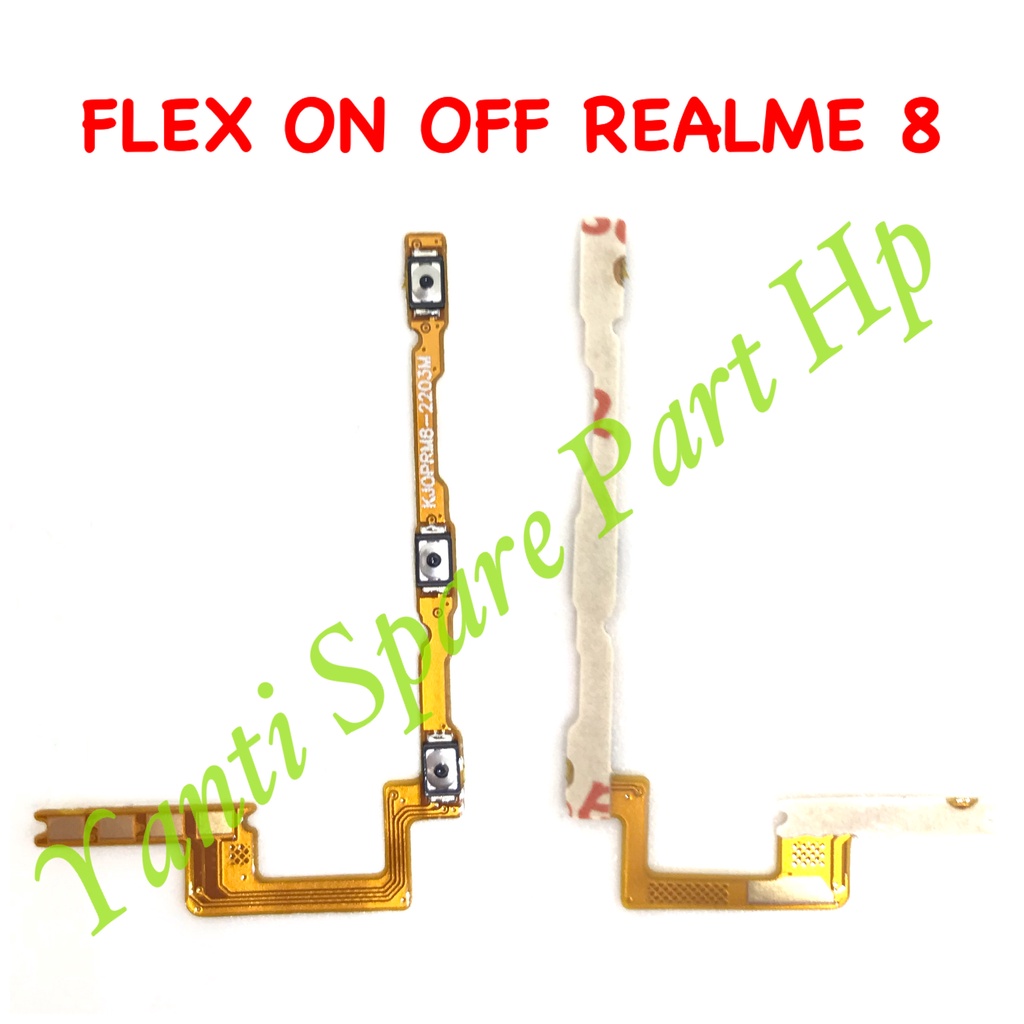 Flexible On Off Realme 8 Original Terlaris New