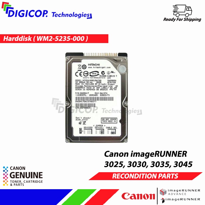 Harddisk Canon imageRUNNER IR 3025 3030 3035 3045 WM2 5235