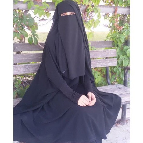 niqab yaman sifon jetblack dan warna burj al arab