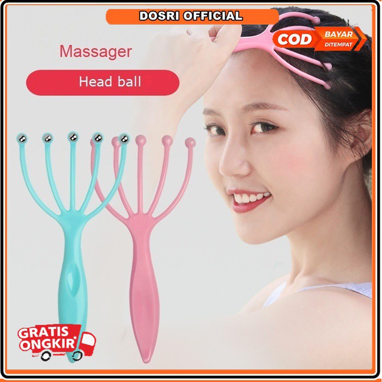 [NEW] Alat Pijat Kepala Head Spa Massager Scalp Alat Refleksi Pemijat Kepala Kaki Tangan Plastik Manual