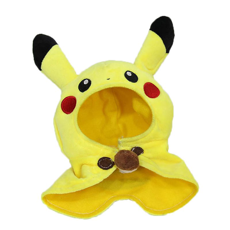 Pokemon Eevee Center Pikachu Ponco Boneka Mewah Figure Boneka Mainan Hadiah Hewan