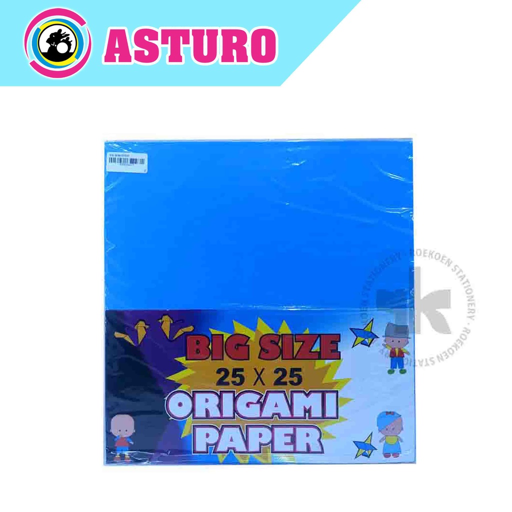 

Asturo Origami Paper Kertas Lipat 25x25cm Single Side (50 Sheets)