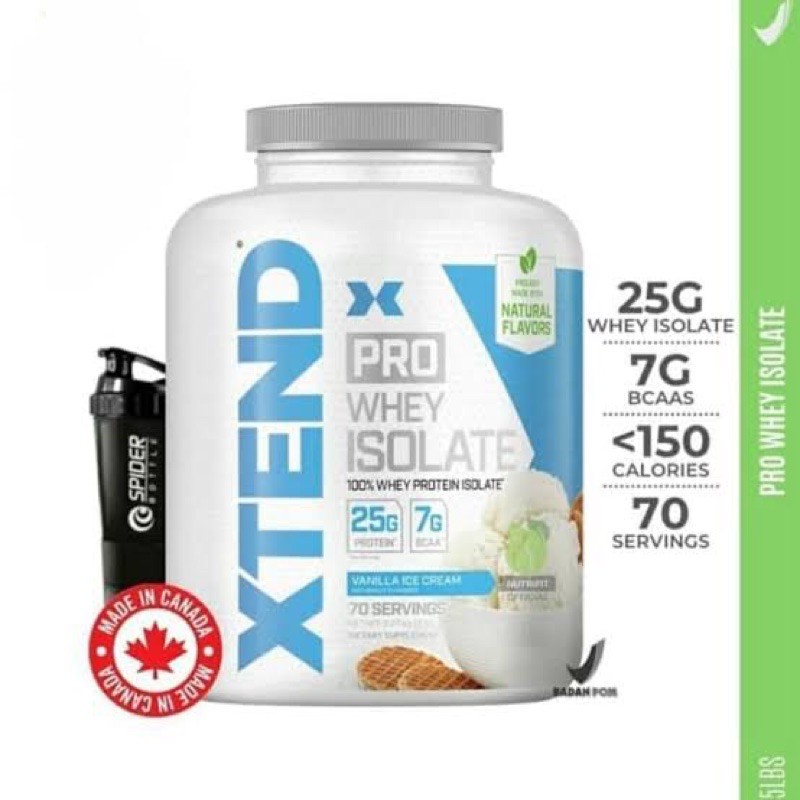 X TEND XTEND WHEY PROTEIN ISOLATE 5 LBS SUPLEMEN SUSU FITNES FITNESS TINGGI PROTEIN GYM KESEHATAN