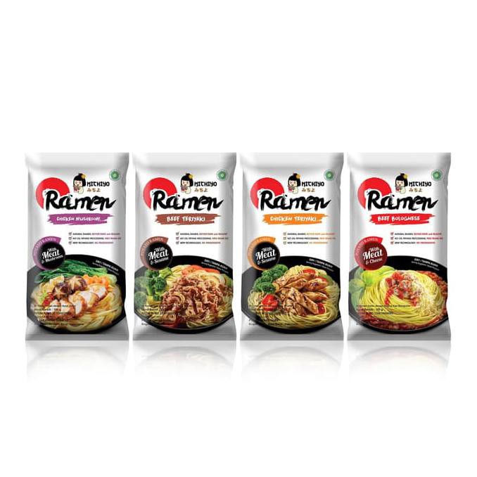 

Hot Items Michiyo Ramen Assorted 4 Rasa Isi 4 Pcs