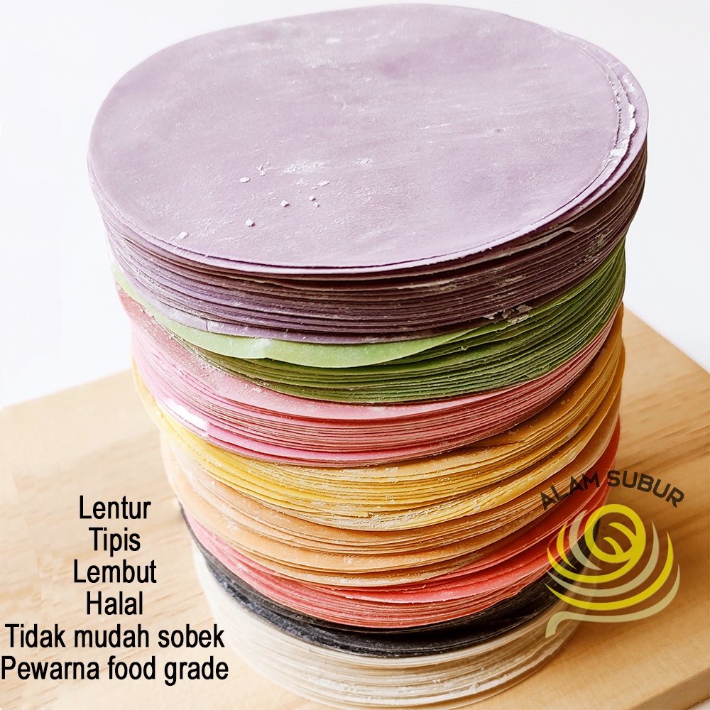 

kulit dimsum tipis lembut / kulit dimsum halal. 250 lembar - Diameter 8 cm