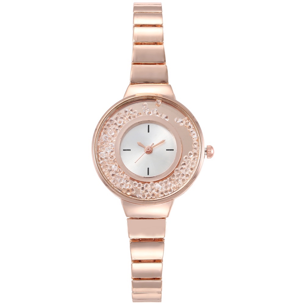 COD Jam Tangan Rantai Hitam Untuk Wanita Analog Quartz Fashion Import W188 murah
