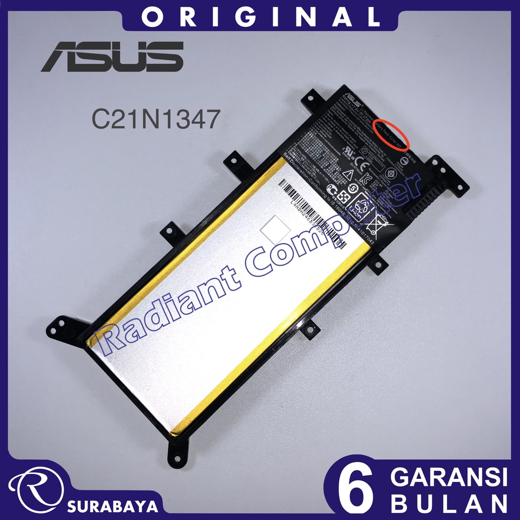 Baterai Asus A555L X554L X555 X555L X555LA X555LD X555LN X555MA C21N1347