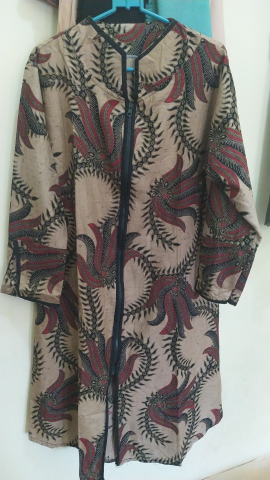 Atasan Batik Tunik Wanita Modern Batik Seragam Kerja Kantor Size M-l-xl-xxl Jumbo Traditional Butik