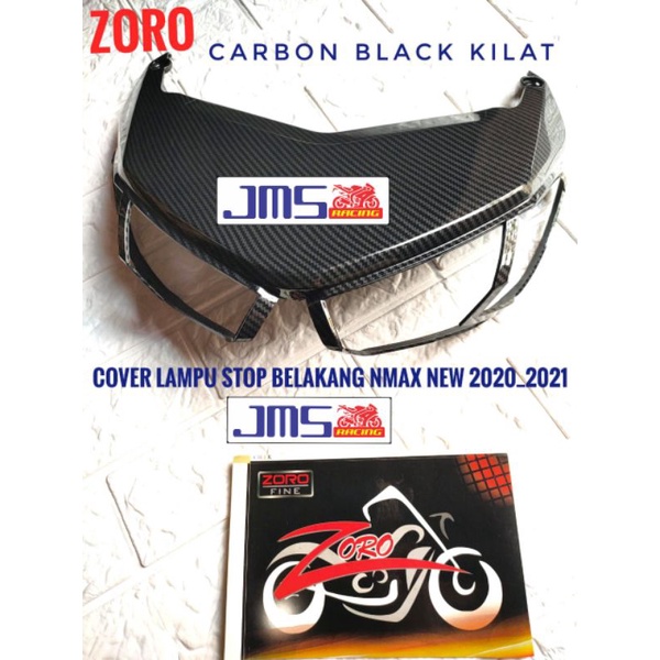 cover tutup carbon ducktail lampu stop belakang nmax new zoro
