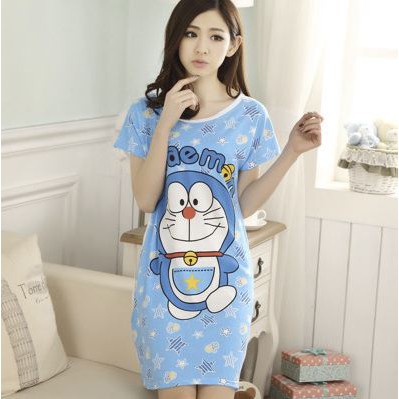 HUES.ID Pakaian Wanita Baju Tidur Wanita Import Daster Motif Kartun Longgar Korea Fit to XXL 4016