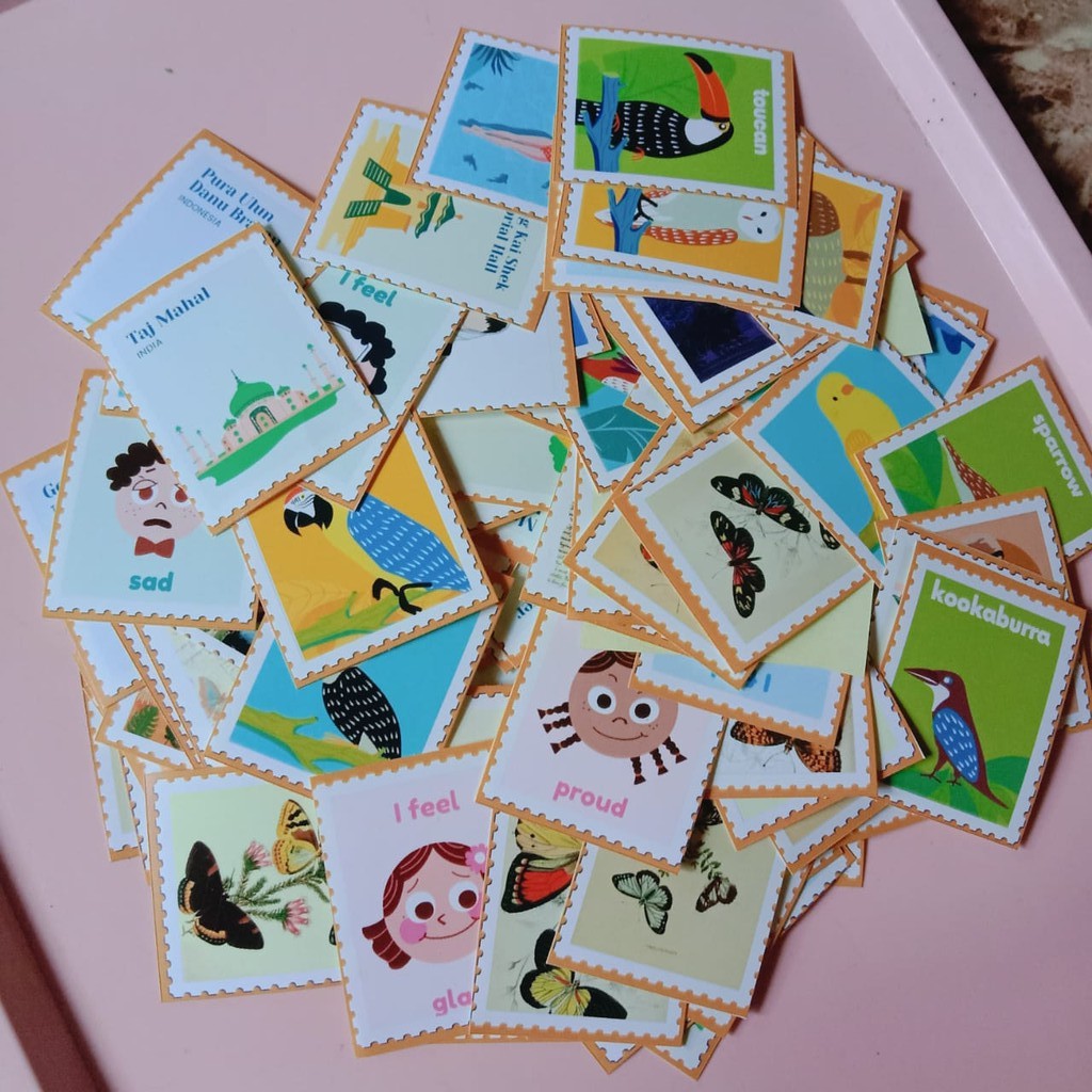 

Sticker Scrapbook Aestetic Colourfull Gaya Perangko by giftproject.id