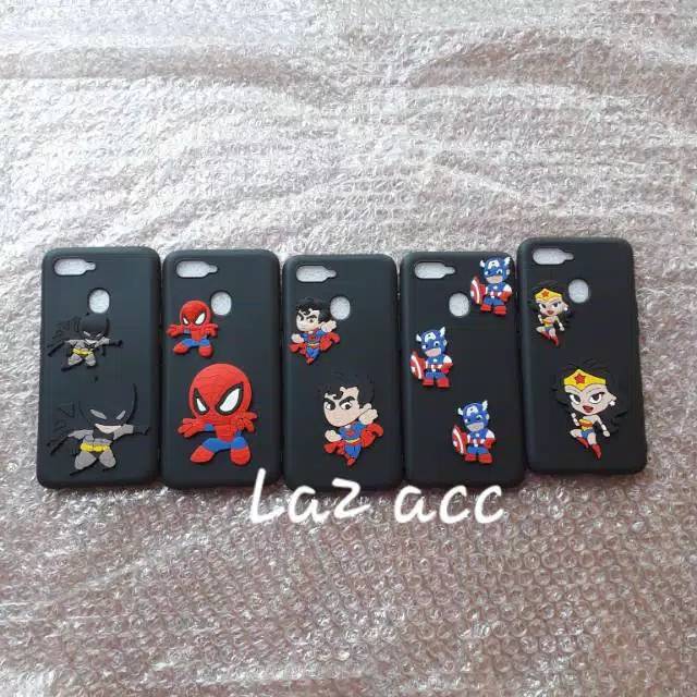 Case Soft case Oppo A5S macaron  karakter hero softcase casing silikon
