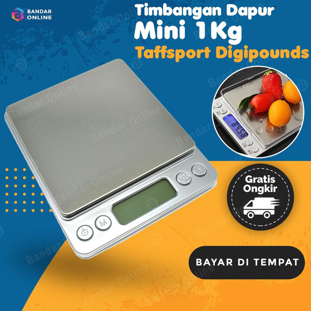 Timbangan Dapur Mini Timbangan Digital Platform Scale 1Kg