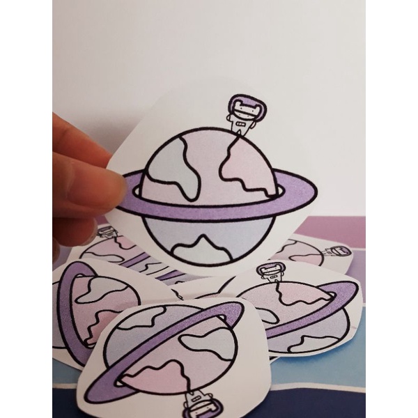

Warm Hugs Vinyl stickers Waterproof-Galaxy Moo