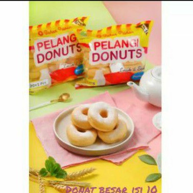 

donat pelangi besar isi 10