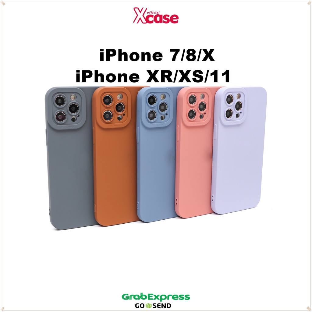 Casing iPhone 7 8 SE 7+ 8+ X XR XS 11 12 13 MINI PRO MAX Silicone Matte Edge ProCamera Case (2)